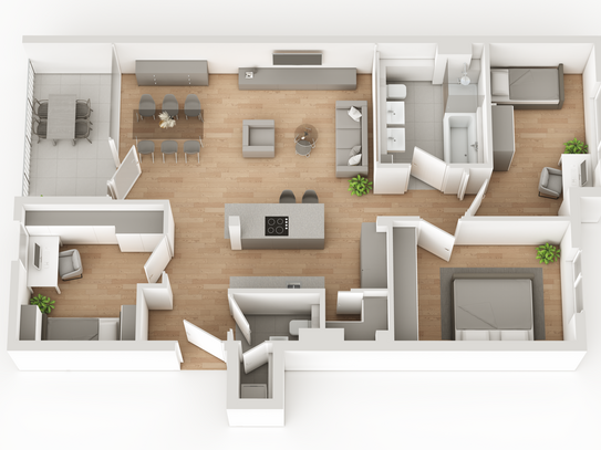 Neubau 4 Zi.-Wohnung - Stadtquartier "Am Weinberg"