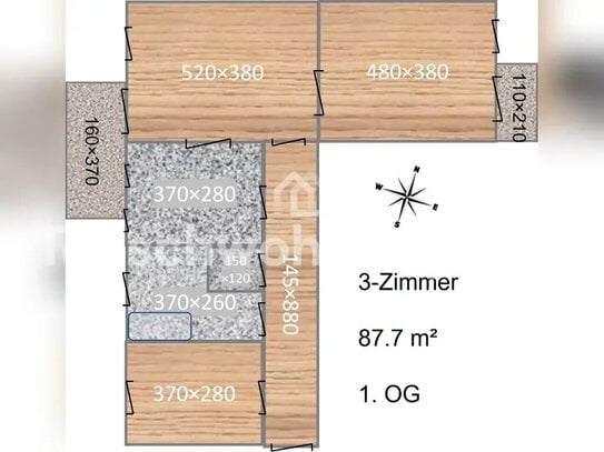 [TAUSCHWOHNUNG] Schöne 3-Zimmer-Altbauwohnung in P-West