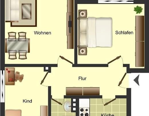 3-Zimmer-Wohnung in Münster Mauritz-Ost