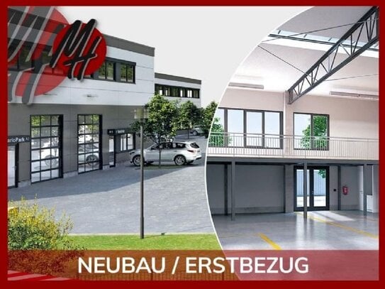 NEUBAU / ERSTBEZUG - AB Q1-2024 - Lager (300 m²) & Büro-/Mezzanine (100 m²)