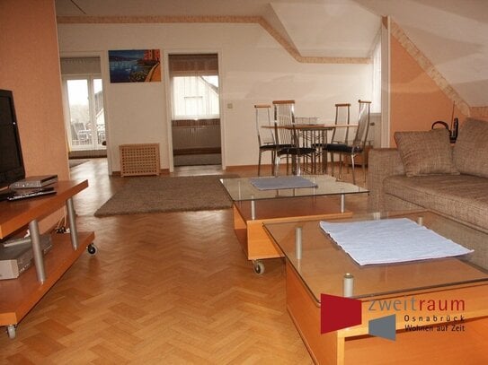 Eversburg, großzügige 3-Zi.-Wohnung mit 2 Schlafzimmern und großer Dachterrasse.