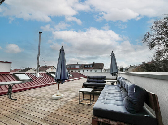 Exklusive Erdgeschosswohnung mit großer Dachterrasse