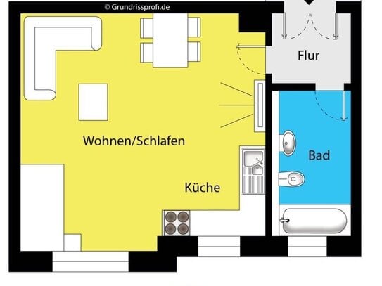 Hübsche Wohnung mit Tageslichtbad mit Wanne in zentraler und ruhiger Lage!