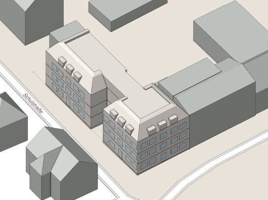 Mölkau: Baugrundstück für Wohn-und Geschäftshaus mit Planung, ca. 1.300 m² BGF