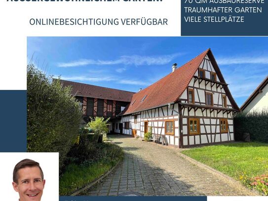 Ihr Wohntraum! Wunderschönes, großes Zweifamilienwohnhaus im Fachwerkstil mit sehr großem Garten