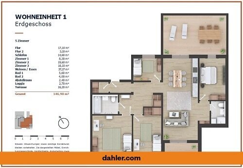 *5-Zimmer Familientraum* mit großer Terrasse und Gartenzugang