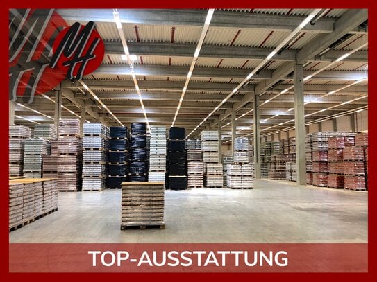 SCHNELL VERFÜGBAR - Lager-/Logistik (8.500 m²) & Büro-/Sozial (700 m²) zu vermieten