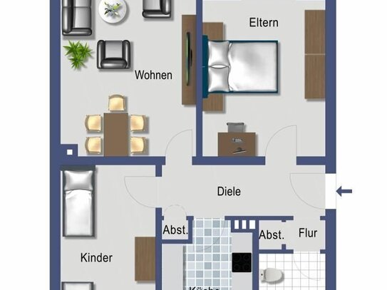 BN-Lessenich. 3 Zi.-Wohnung - Kapitalanlage am Alten Bach - provisionsfrei