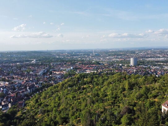 Bauplatz - unverb. Aussicht über Stuttgart - Stadtrandlage nah am Wald