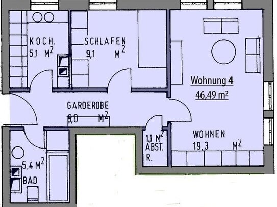 Helle 2,5-Zimmer-Wohnung in Top-Lage in Mak