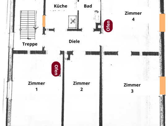 4-Zimmer-Wohnung mit schöner Raumaufteilung – frisch saniert, ab Februar 2025