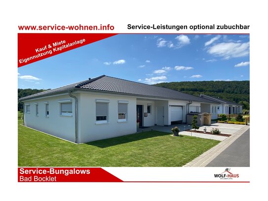 Service-Bungalows Bad Bocklet - Seniorenbungalow barrierefrei, incl Grundstück, Garage, Einbauküche