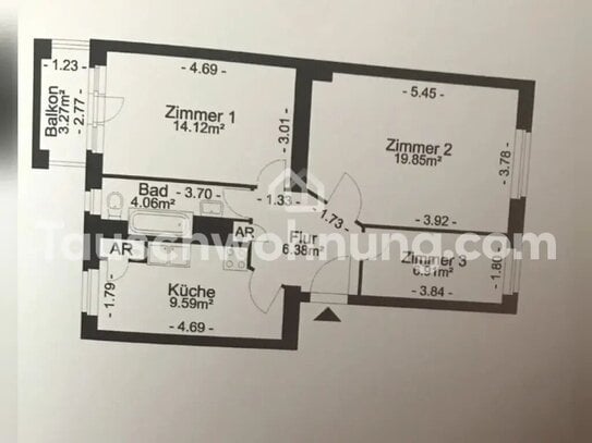 [TAUSCHWOHNUNG] 3 Zimmer in Schöneberg / Landeseig. Wohnungsbaugesellsch.