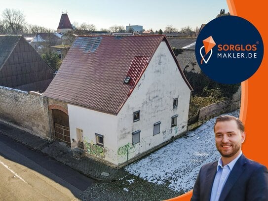 Grundstück mit Haus zur Sanierung oder Neubau