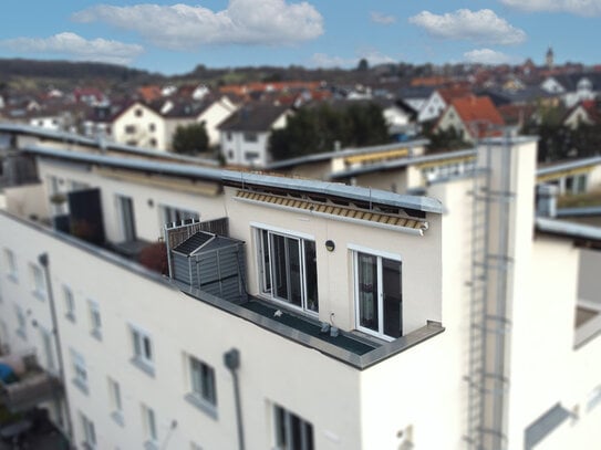 -Erbpacht- 3-Zimmer-Maisonettewohnung mit Dachterrasse und schönem Ausblick in Maintal OT