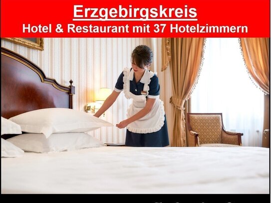 Sehr gepflegtes Hotel mit 37 Hotelzimmern im Erzgebirgskreis zu verkaufen