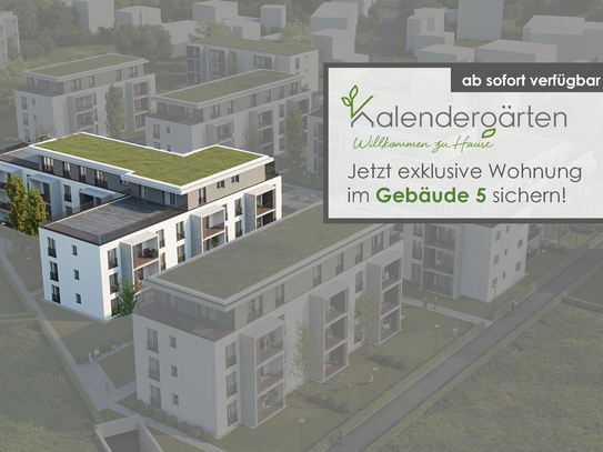 Moderne 4-Zimmer Wohnung in den Kalendergärten (EG) 96m²