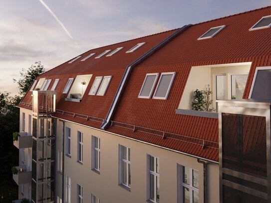 +Erstbezug+: Sonniges 2-Zimmer-Penthouse - hochwertig ausgestattet - Loggia - Wannenbad