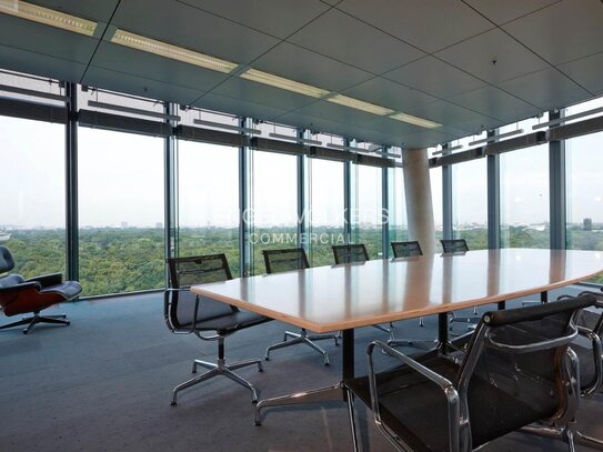 Hervorragendes Büro mit Blick auf den Tiergarten