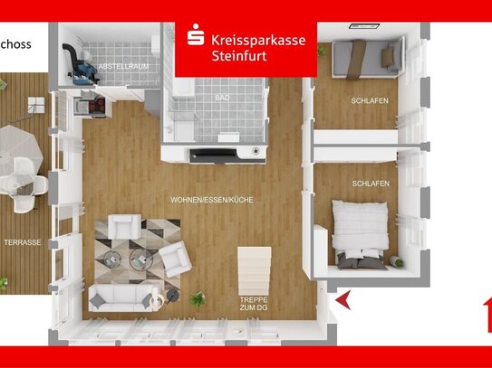 Charmante 74 m² Wohnung mit Dachterrasse - vermieten oder doch selbst einziehen?