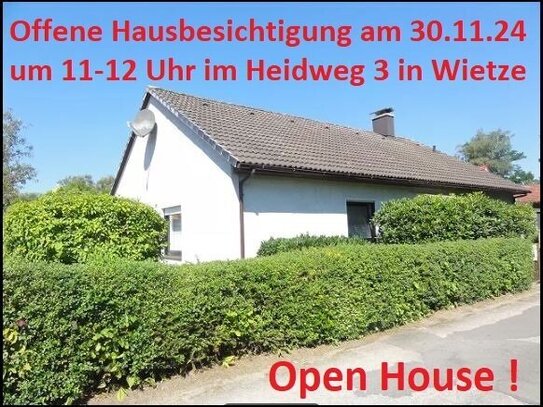 Bungalow in Wietze zu verkaufen! Open House am 30.11.24 von 11-12 Uhr !