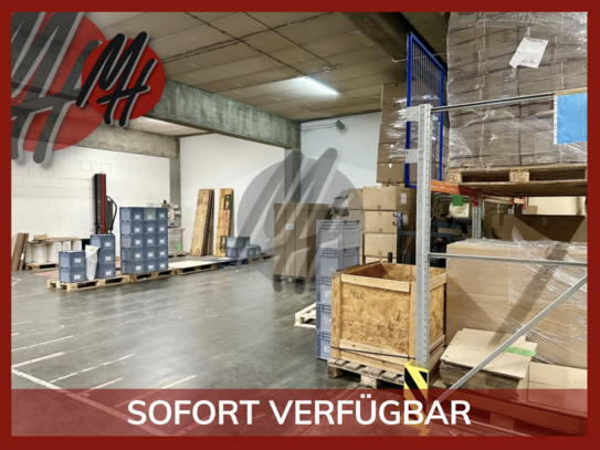 SCHNELL VERFÜGBAR - Lager (600 m²) & Büro-/Service (250 m²) zu vermieten