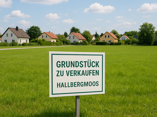 Traumhaftes Baugrundstück für Einfamilienhaus in Hallbergmoos - Baugenehmigung bereits erteilt!