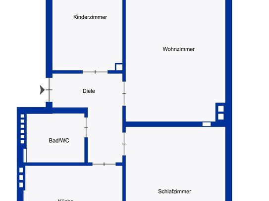 Praktische 3-Zi-Wohnung mit Balkon 5.OG ohne Lift Nbg.-Süd Holzgartenstrasse