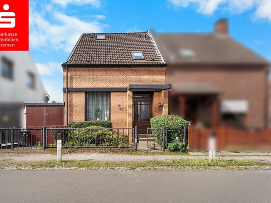 Bremen Burg-Grambke: Doppelhaushälfte mit Wintergarten, PKW-Stellplatz und Garten in ruhiger Lage