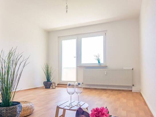3-Raum-Erdgeschosswohnung mit Balkon