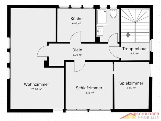 3 ZKB kernsanierte Wohnung in Bad Berleburg - Aue zu vermieten.