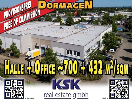 Gepflegte Hallen + Offices zwischen Düsseldorf+Köln ~700+432 m²/sqm between Düsseldorf+Cololgne