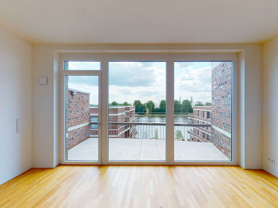 3-Zimmer-Wohnung mit Balkon und Weserblick in der Bremer Überseestadt