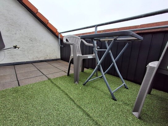 Freier Blick in die Natur von der Dachterrasse !