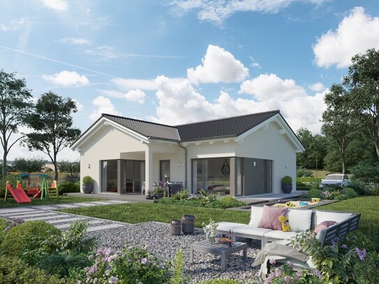 Zukunft-optimiert bauen Sonniger Bungalow für die kleine Familie !