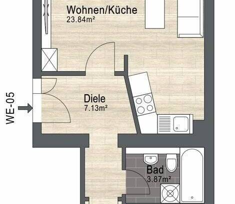 Solides Investment im angesagten Stadtteil Plagwitz | Offene Küche | Balkon | Ruhige Lage