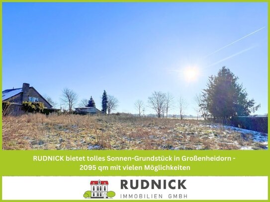 RUDNICK bietet tolles Sonnen-Grundstück in Großenheidorn - 2095 qm mit vielen Möglichkeiten