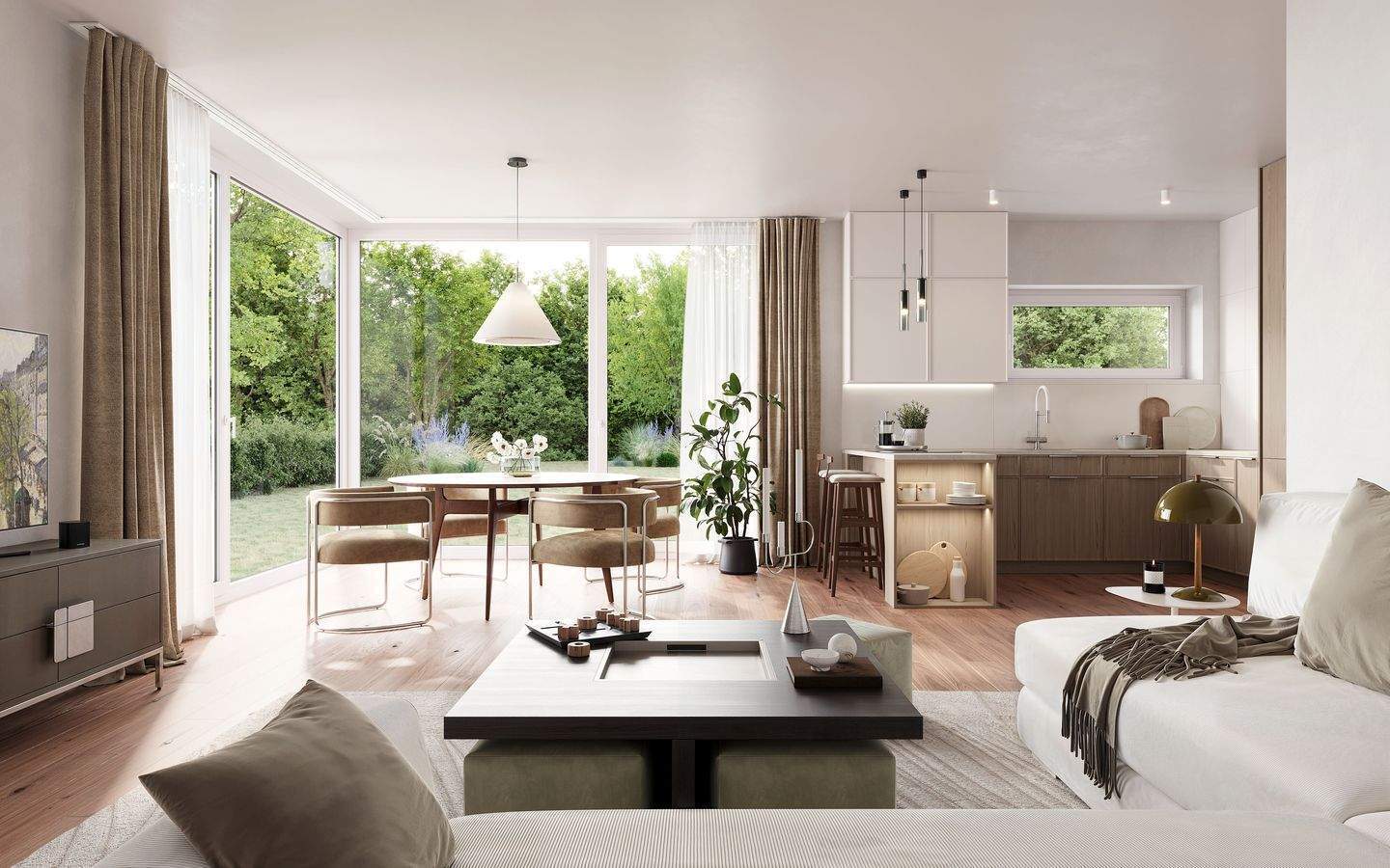 Exklusive Neubau-Maisonettewohnung mit Ausrichtung zum Alsterlauf und privatem Garten!