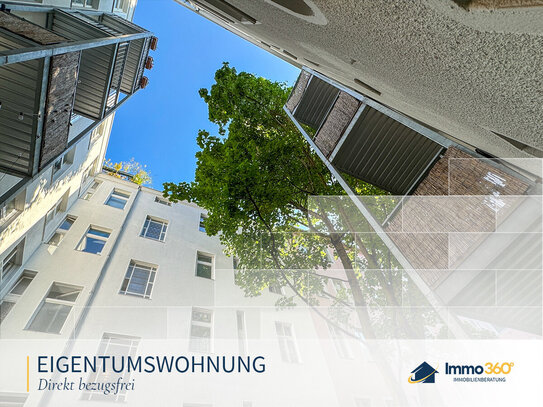 Tolle Altbauwohnung mit schönem Balkon in Richtung grünem Innenhof