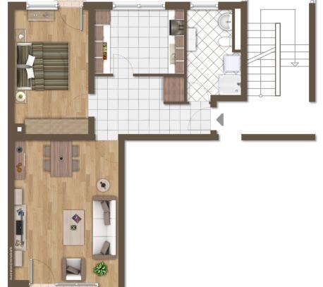 Modernisierte gut aufgeteilte und sonnige Wohnung zur Kapitalanlage oder Selbstnutzung - Balkon - TG