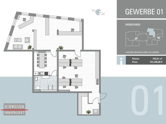 Attraktive Neubau-Gewerbeeinheit (01) in Tuttlingen