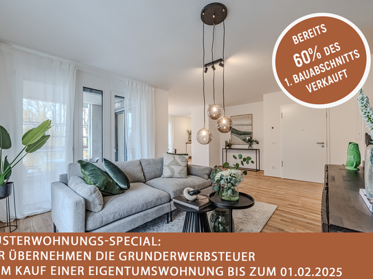 *MUSTERWOHNUNGS-SPECIAL* Wohnen als tägliches Vergnügen - Modernes Penthouse mit 60 m² großer Dachterrasse mit Rheinbli…