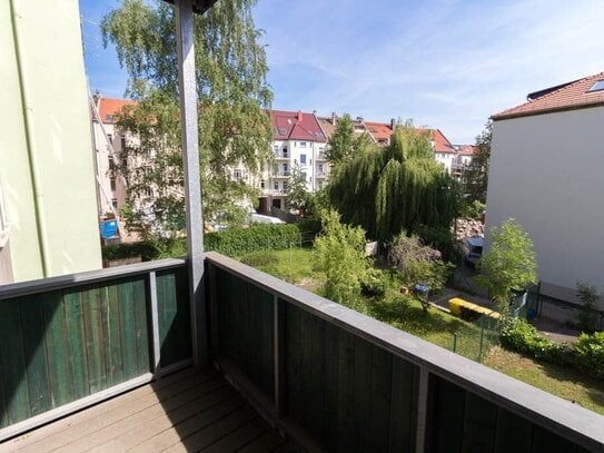 **Wohnen im beliebten Leipziger Westen + Balkon + EBK**