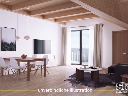 Neubau-Projekt: 3-Zimmer-Dach-Studio-Wohnung, Kachelofen-Anschluss, LIFT WHG-NR: A11a