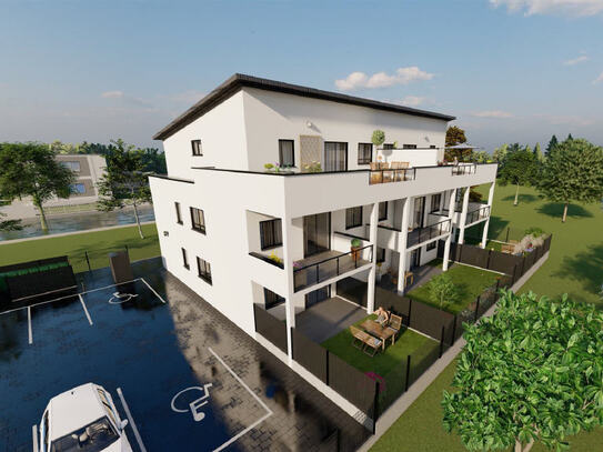 Neubau-Projekt attraktive Obergeschoss-Wohnung, Schlüsselfertig in ruhiger Lage von Frankenberg (Eder)