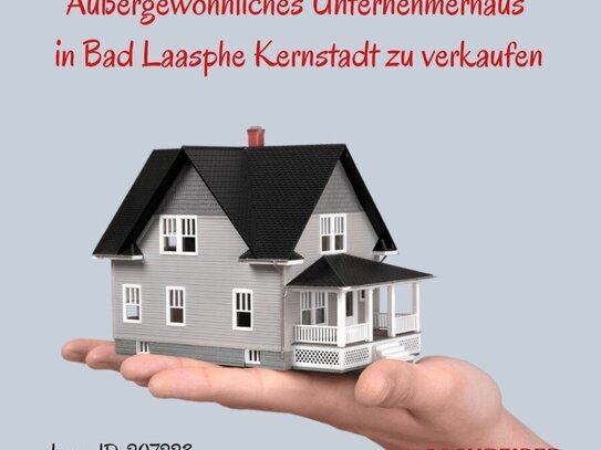 Außergewöhnliches Unternehmerhaus in Bad Laasphe Kernstadt zu verkaufen.