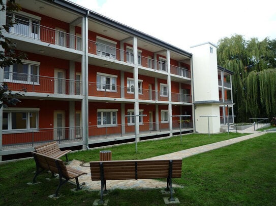 Barrierefreie 2-Raum-Wohnung im Stadtzentrum Geras mit Dusche u. Balkon