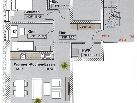 Erdgeschoss-Wohnung als Neubau in Buweiler