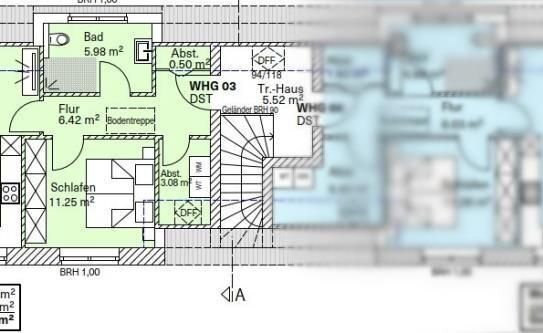 Delmenhorst: ETW mit 2-Zimmern im DG links auf knapp 68 m² Wohn- und Nutzfläche im KfW40 Standard in einem 4-Familien...