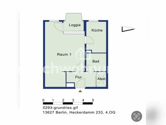 [TAUSCHWOHNUNG] Biete helle Einzimmerwohnung gegen eine 2 Zimmer Wohnung